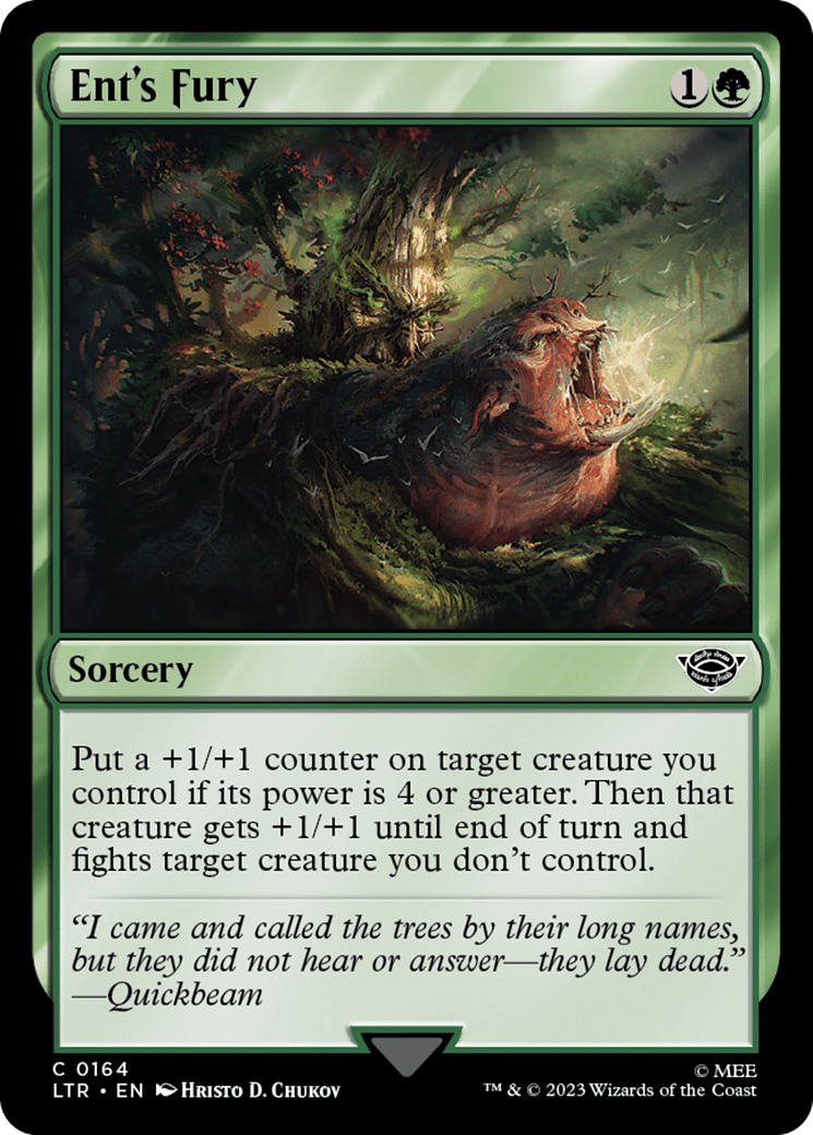 Ent's Fury [The Lord of the Rings: Tales of Middle-Earth] MTG Single Magic: The Gathering  | Multizone: Comics And Games