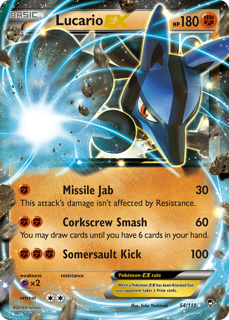 Lucario EX (54/111) [XY: Furious Fists] Pokemon Single Pokémon  | Multizone: Comics And Games