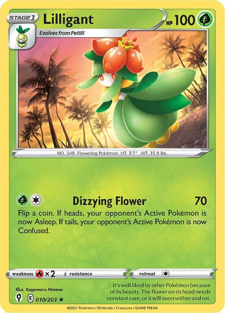 Lilligant (010/203) [Sword & Shield: Evolving Skies] Pokemon Single Pokémon  | Multizone: Comics And Games