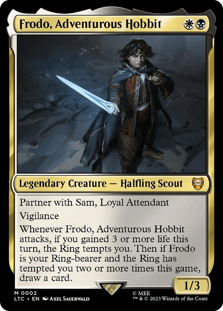 Frodo, Adventurous Hobbit [The Lord of the Rings: Tales of Middle-Earth Commander] MTG Single Magic: The Gathering  | Multizone: Comics And Games