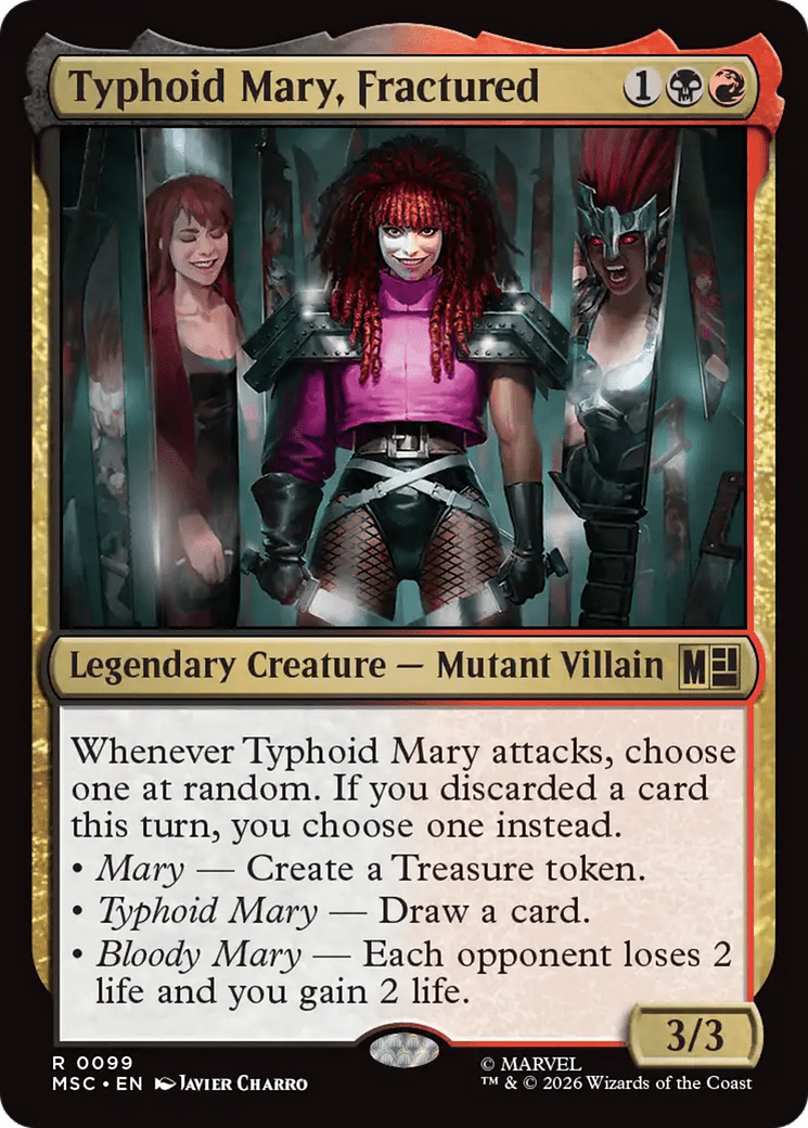 Typhoid Mary, Fractured (Surge Foil) [Marvel Super Heroes Commander] MTG Single Magic: The Gathering  | Multizone: Comics And Games