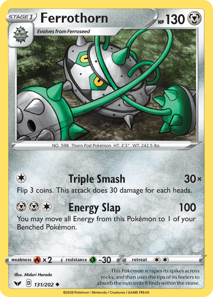 Ferrothorn (131/202) [Sword & Shield: Base Set] Pokemon Single Pokémon  | Multizone: Comics And Games