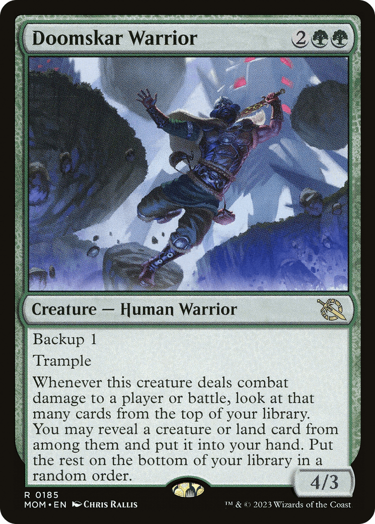 Doomskar Warrior [March of the Machine] MTG Single Magic: The Gathering  | Multizone: Comics And Games