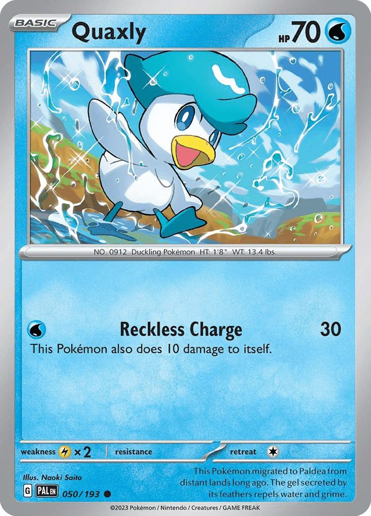 Quaxly (050/193) (Theme Deck Exclusive) [Scarlet & Violet: Paldea Evolved] Pokemon Single Pokémon  | Multizone: Comics And Games