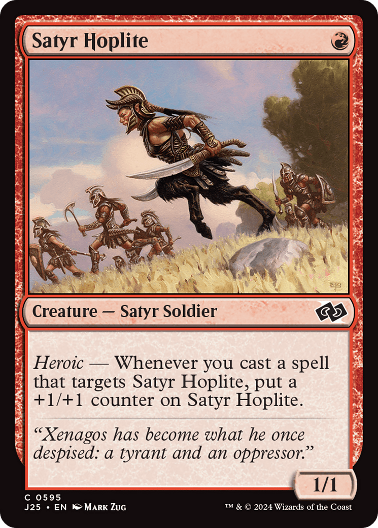 Satyr Hoplite [Foundations Jumpstart] MTG Single Magic: The Gathering  | Multizone: Comics And Games