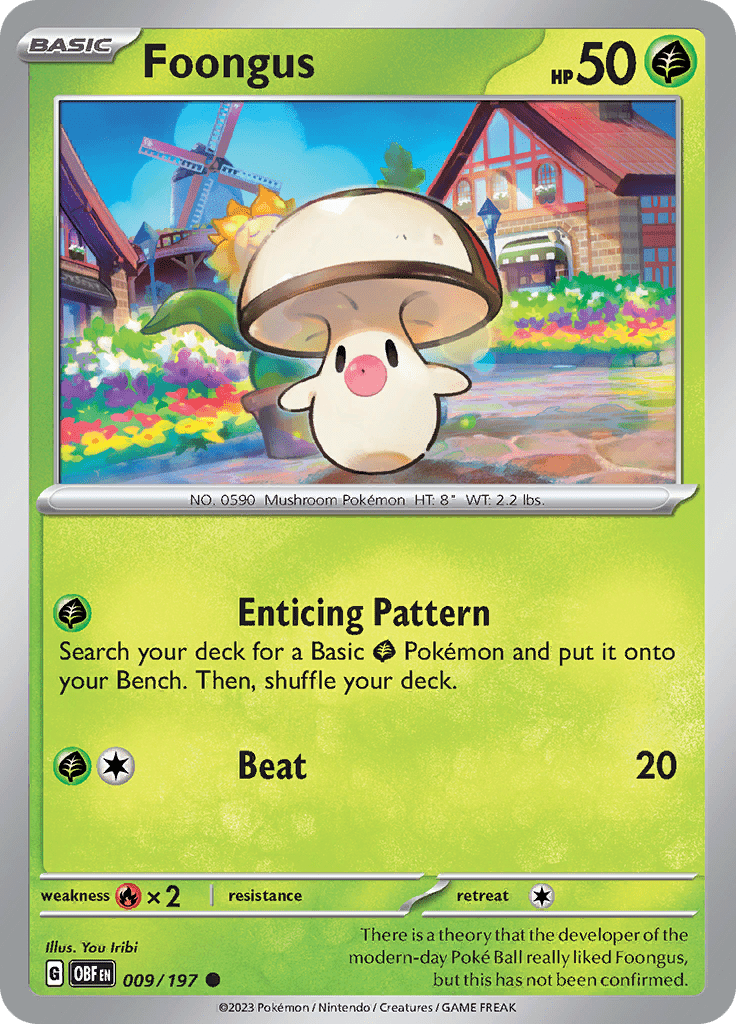 Foongus (009/197) [Scarlet & Violet: Obsidian Flames] Pokemon Single Pokémon  | Multizone: Comics And Games