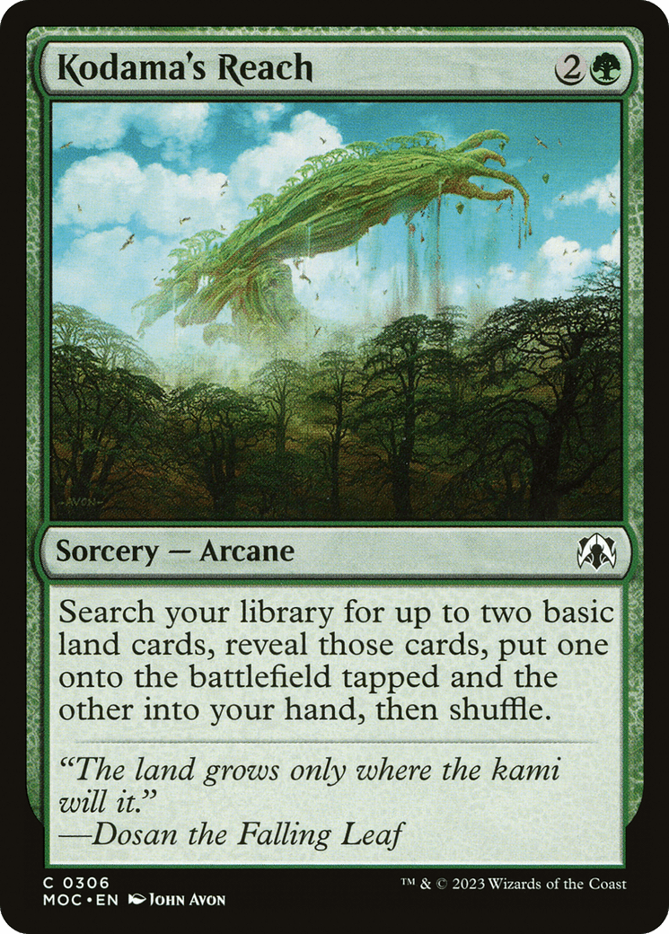 Kodama's Reach [March of the Machine Commander] MTG Single Magic: The Gathering  | Multizone: Comics And Games