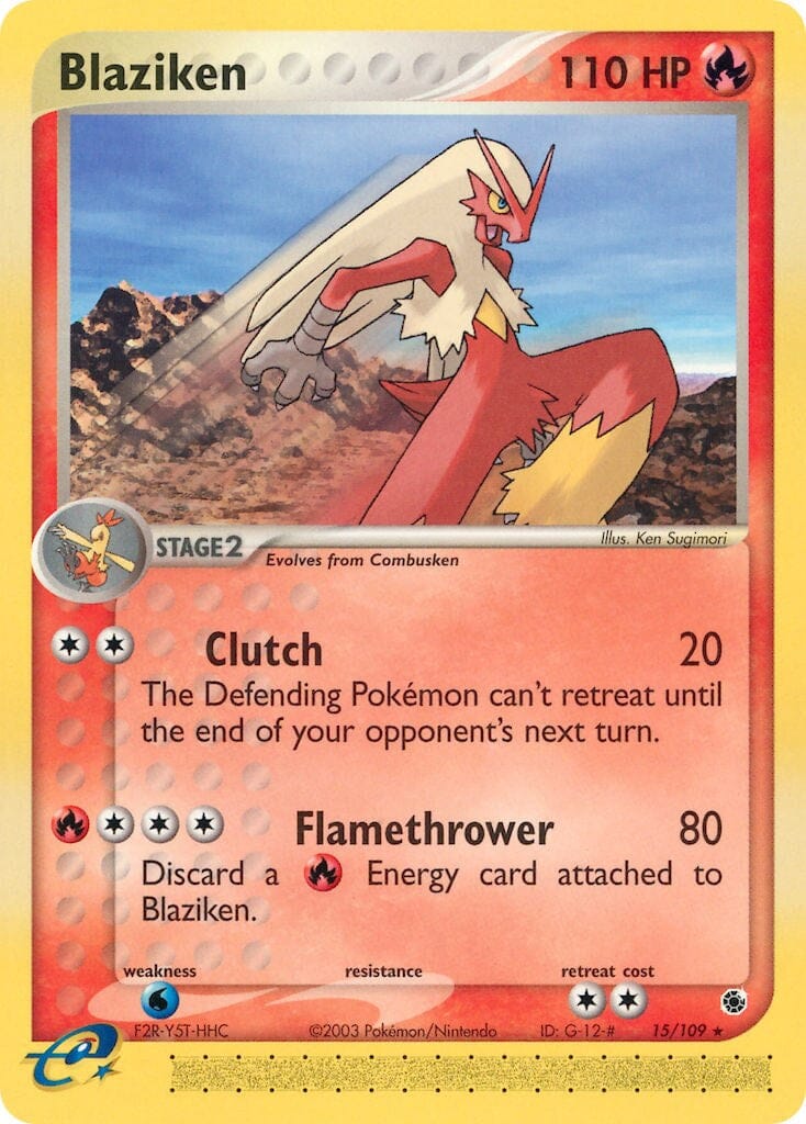 Blaziken (15/109) [EX: Ruby & Sapphire] Pokemon Single Pokémon  | Multizone: Comics And Games
