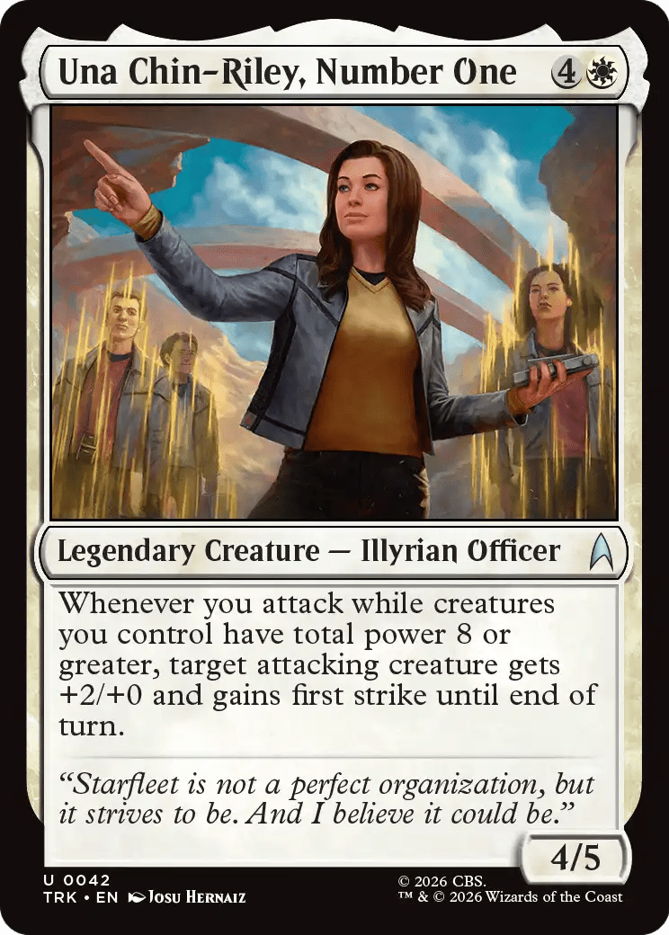 Una Chin-Riley, Number One [Star Trek] MTG Single Magic: The Gathering  | Multizone: Comics And Games