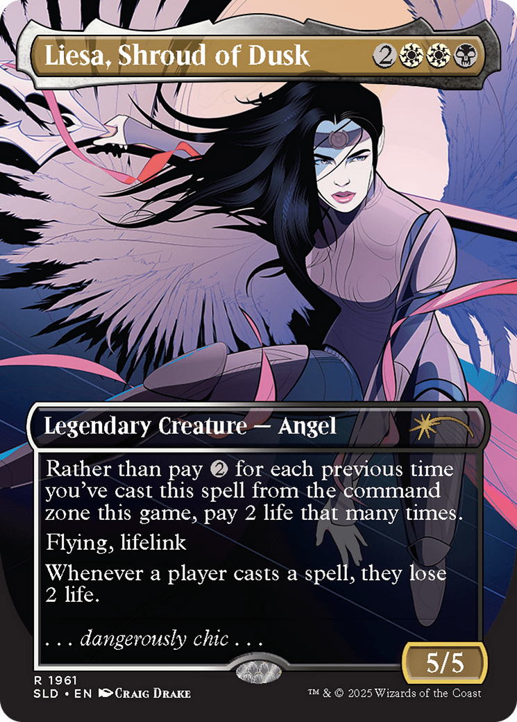 Liesa, Shroud of Dusk (Rainbow Foil) [Secret Lair Drop Series] MTG Single Magic: The Gathering  | Multizone: Comics And Games