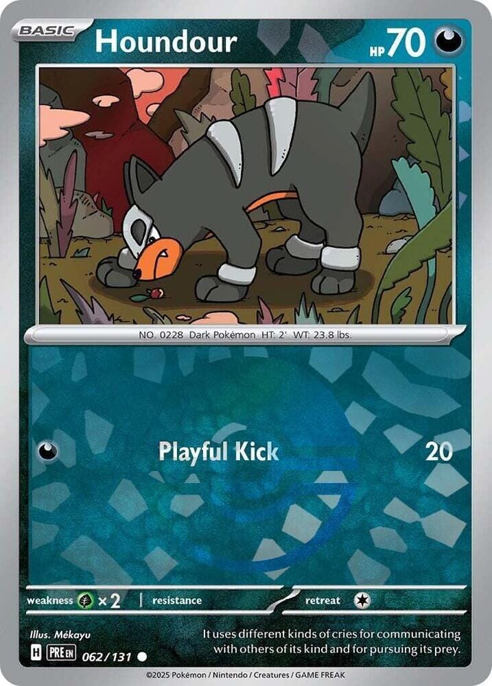 Houndour (062/131) (Poke Ball Pattern) [Scarlet & Violet: Prismatic Evolutions] Pokemon Single Pokémon  | Multizone: Comics And Games