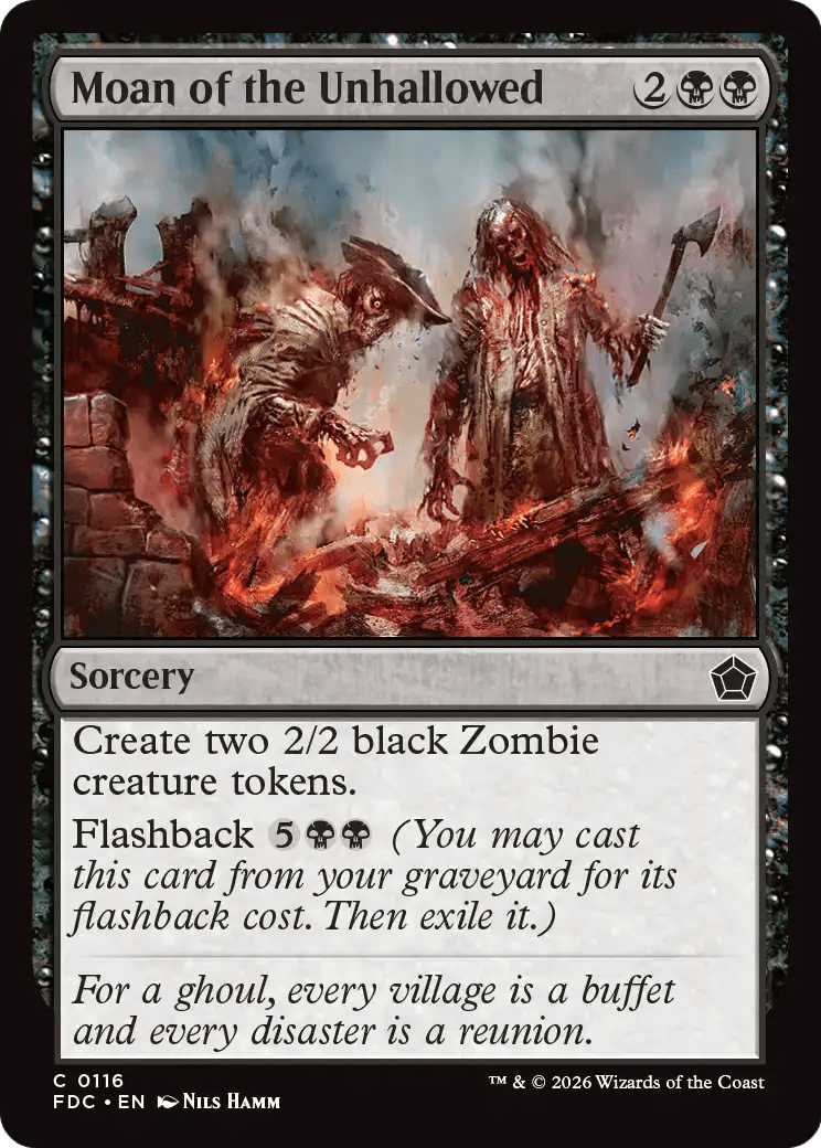 Moan of the Unhallowed [Foundations Commander] MTG Single Magic: The Gathering  | Multizone: Comics And Games