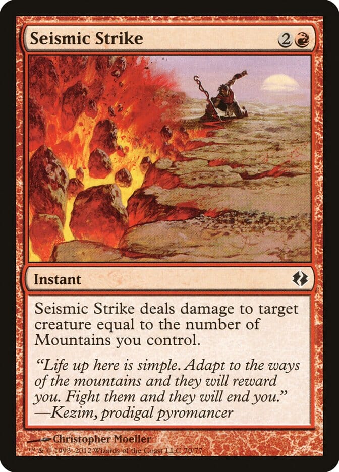 Seismic Strike [Duel Decks: Venser vs. Koth] MTG Single Magic: The Gathering  | Multizone: Comics And Games