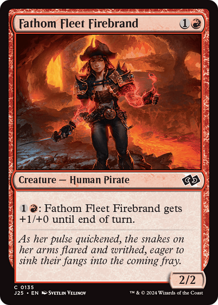 Fathom Fleet Firebrand [Foundations Jumpstart] MTG Single Magic: The Gathering  | Multizone: Comics And Games