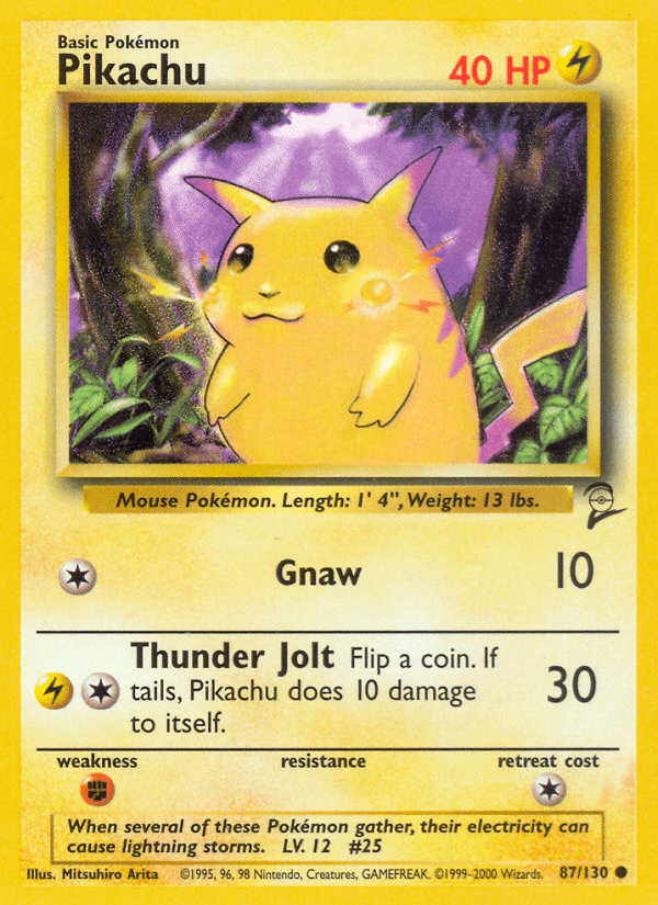 Pikachu (87/130) [Base Set 2] Pokemon Single Pokémon  | Multizone: Comics And Games