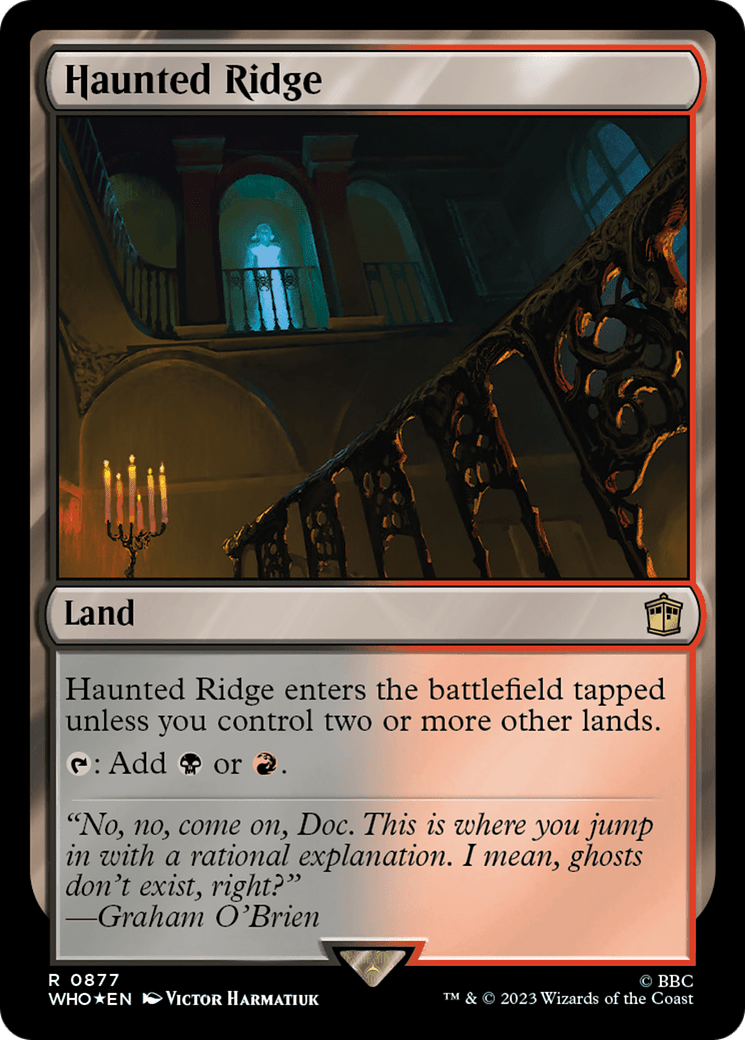 Haunted Ridge (Surge Foil) [Doctor Who] MTG Single Magic: The Gathering  | Multizone: Comics And Games
