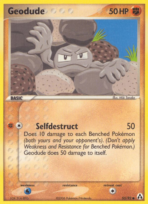 Geodude (53/92) [EX: Legend Maker] Pokemon Single Pokémon  | Multizone: Comics And Games