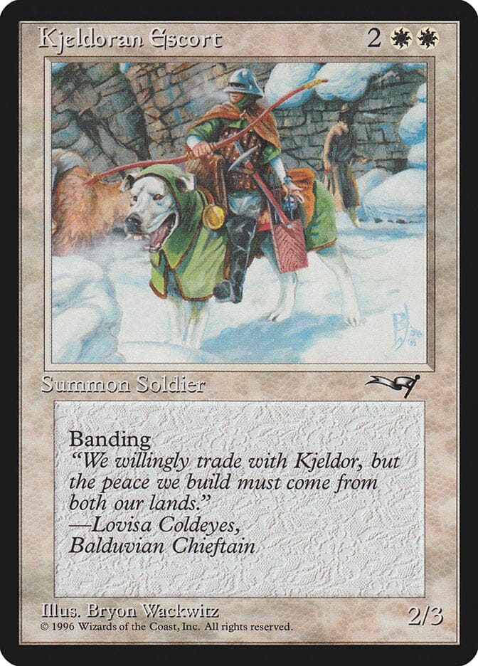 Kjeldoran Escort (Wall Background) [Alliances] MTG Single Magic: The Gathering  | Multizone: Comics And Games