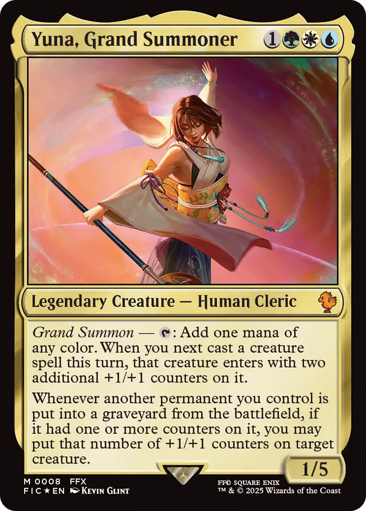 Yuna, Grand Summoner [FINAL FANTASY Commander] MTG Single Magic: The Gathering  | Multizone: Comics And Games