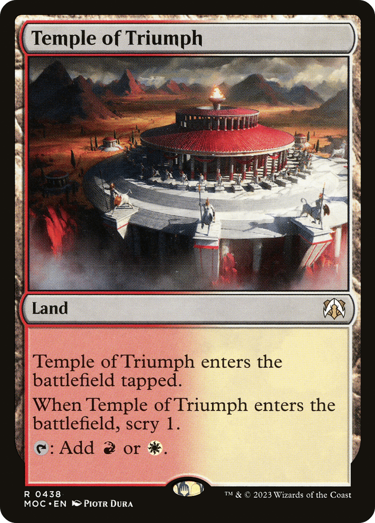 Temple of Triumph [March of the Machine Commander] MTG Single Magic: The Gathering  | Multizone: Comics And Games