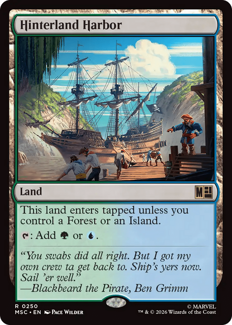 Hinterland Harbor [Marvel Super Heroes Commander] MTG Single Magic: The Gathering  | Multizone: Comics And Games
