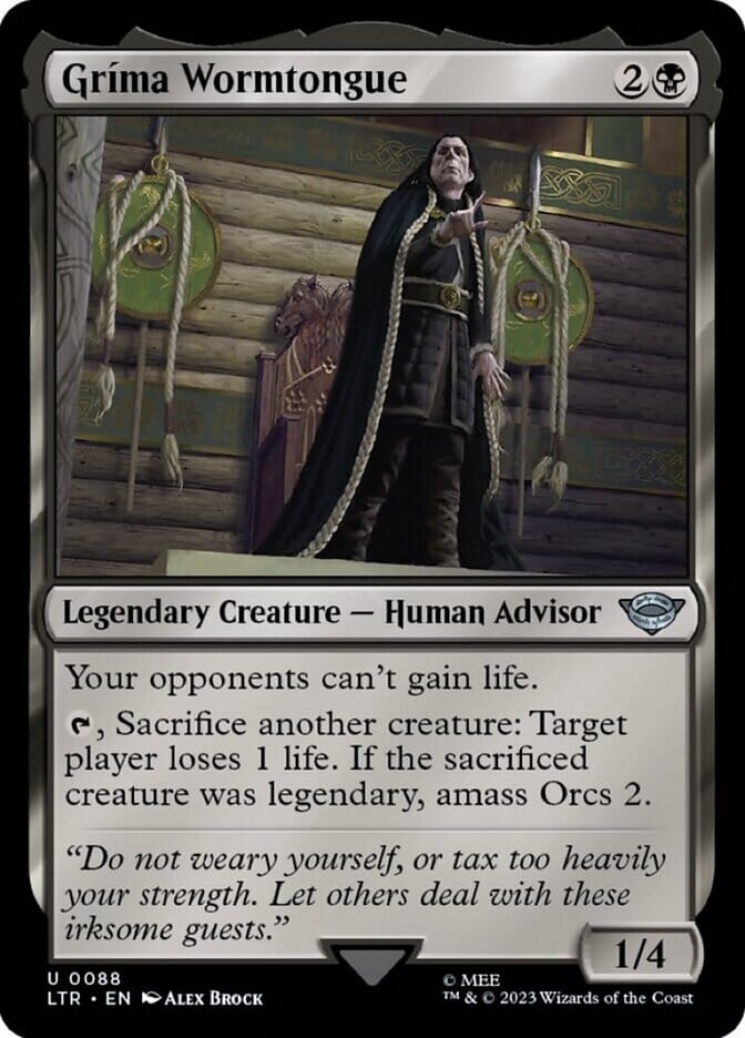 Grima Wormtongue [The Lord of the Rings: Tales of Middle-Earth] MTG Single Magic: The Gathering  | Multizone: Comics And Games