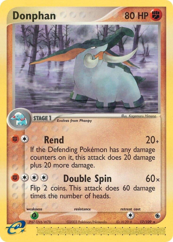 Donphan (17/109) [EX: Ruby & Sapphire] Pokemon Single Pokémon  | Multizone: Comics And Games