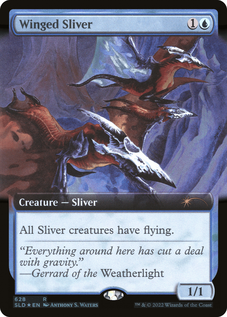 Winged Sliver (Extended Art) [Secret Lair Drop Promos] MTG Single Magic: The Gathering  | Multizone: Comics And Games