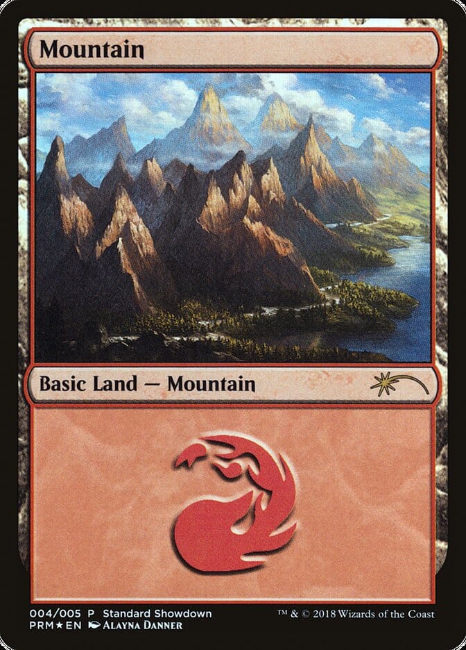 Mountain (Alayna Danner) [Standard Showdown Promos] MTG Single Magic: The Gathering  | Multizone: Comics And Games