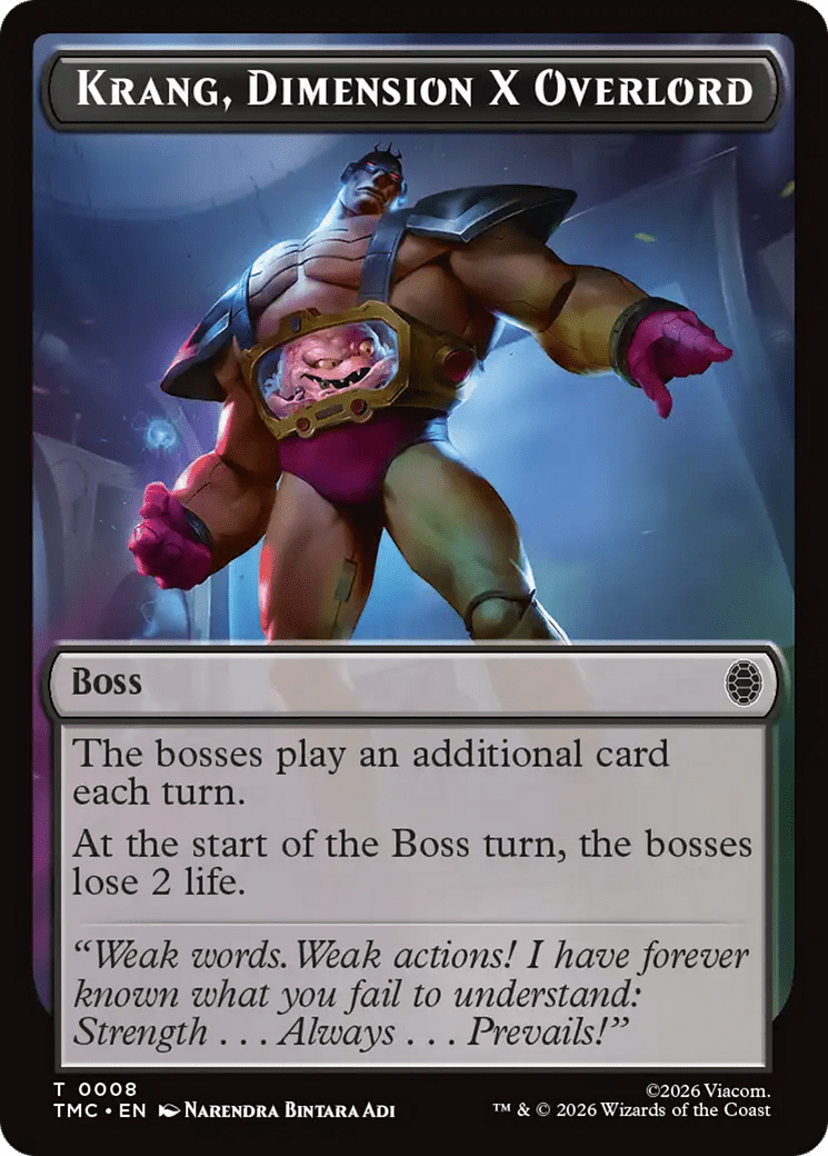 Krang, Dimension X Overlord [Teenage Mutant Ninja Turtles Commander Tokens] MTG Single Magic: The Gathering  | Multizone: Comics And Games