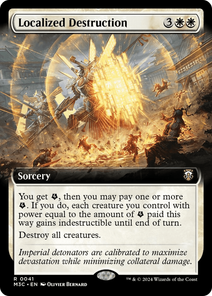 Localized Destruction (Extended Art) (Ripple Foil) [Modern Horizons 3 Commander] MTG Single Magic: The Gathering  | Multizone: Comics And Games