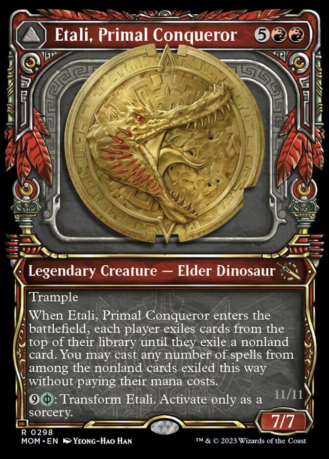Etali, Primal Conqueror // Etali, Primal Sickness (Showcase Planar Booster Fun) [March of the Machine] MTG Single Magic: The Gathering  | Multizone: Comics And Games