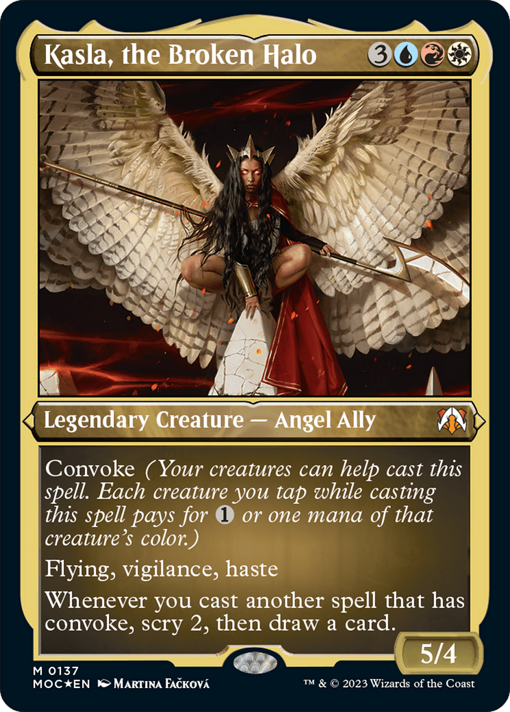 Kasla, the Broken Halo (Display Commander) [March of the Machine Commander] MTG Single Magic: The Gathering  | Multizone: Comics And Games