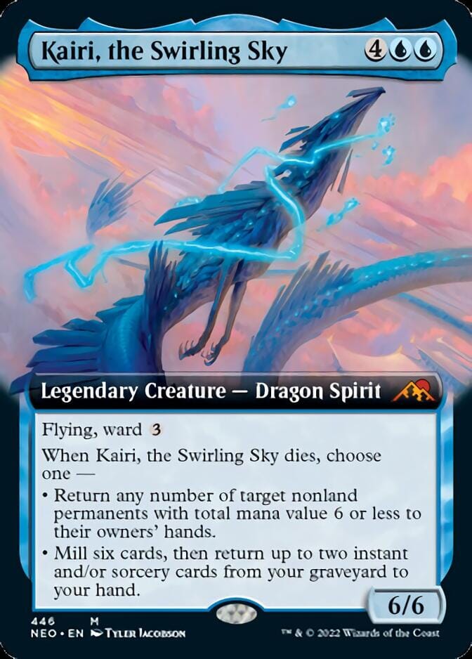 Kairi, the Swirling Sky (Extended Art) [Kamigawa: Neon Dynasty] MTG Single Magic: The Gathering  | Multizone: Comics And Games