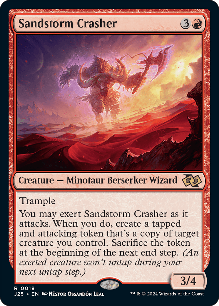 Sandstorm Crasher [Foundations Jumpstart] MTG Single Magic: The Gathering  | Multizone: Comics And Games