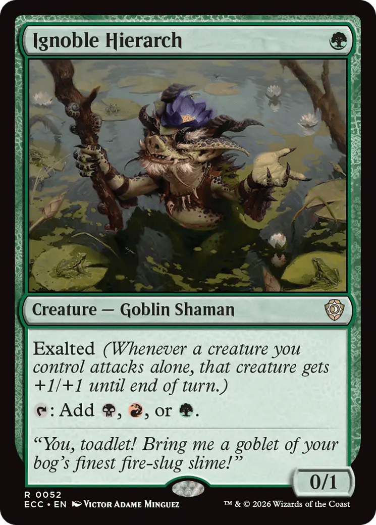 Ignoble Hierarch [Lorwyn Eclipsed Commander] MTG Single Magic: The Gathering  | Multizone: Comics And Games