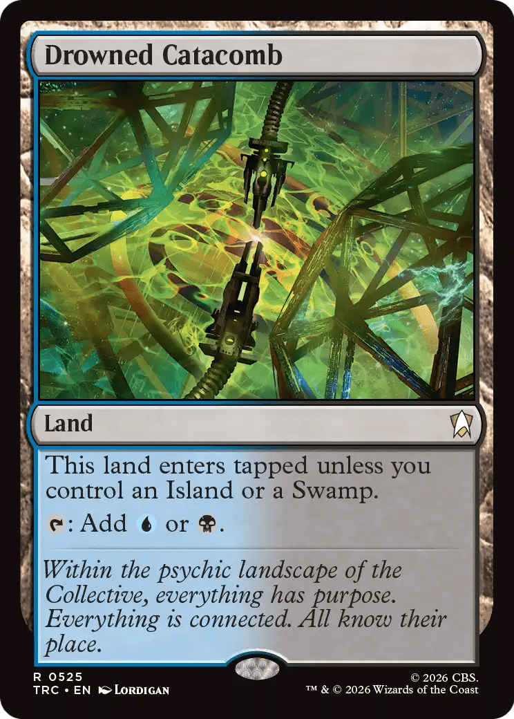 Drowned Catacomb (Surge Foil) [Star Trek Commander] MTG Single Magic: The Gathering  | Multizone: Comics And Games