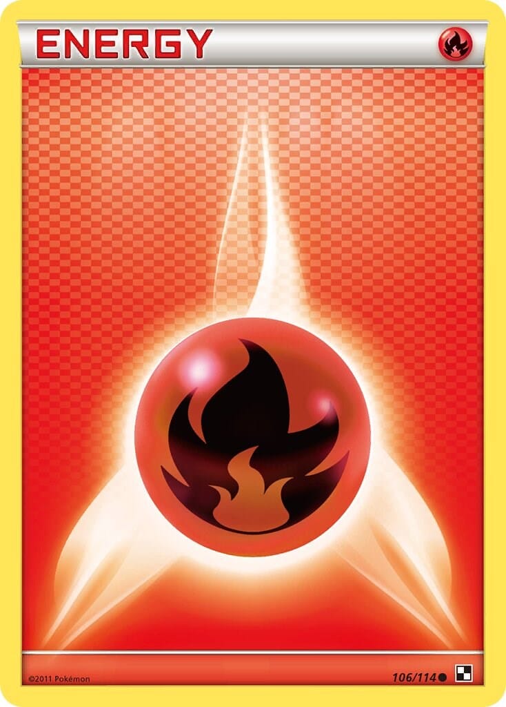 Fire Energy (106/114) [Black & White: Base Set] Pokemon Single Pokémon  | Multizone: Comics And Games