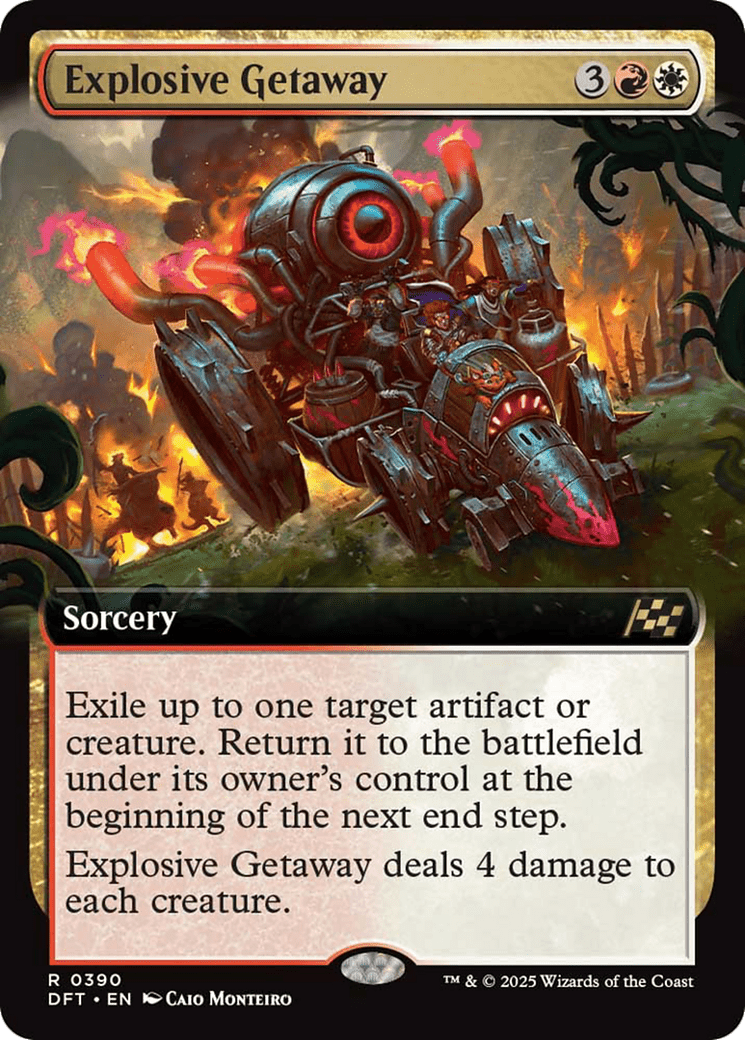 Explosive Getaway (Extended Art) [Aetherdrift] MTG Single Magic: The Gathering  | Multizone: Comics And Games