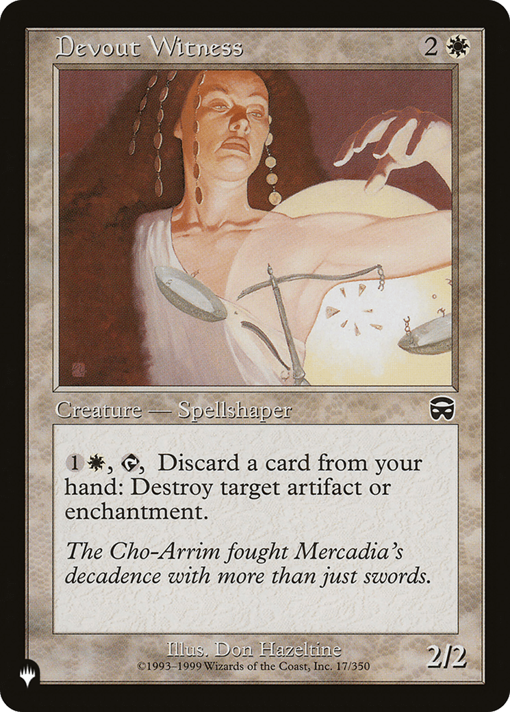 Devout Witness [The List] MTG Single Magic: The Gathering  | Multizone: Comics And Games