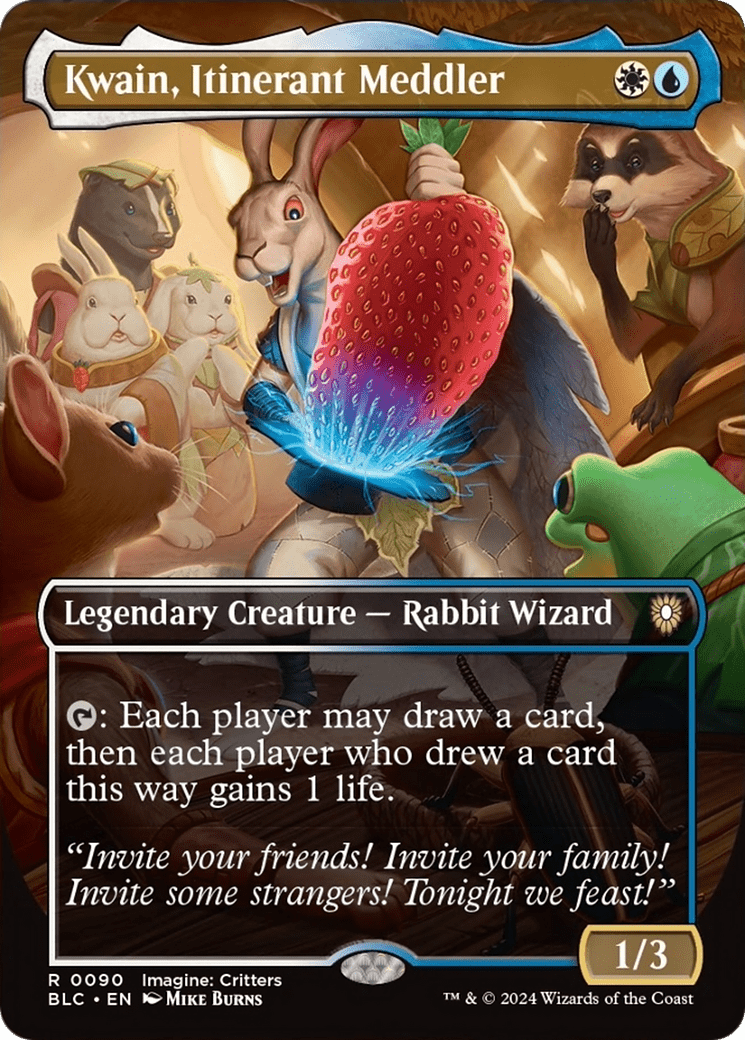 Kwain, Itinerant Meddler (Borderless) [Bloomburrow Commander] MTG Single Magic: The Gathering  | Multizone: Comics And Games