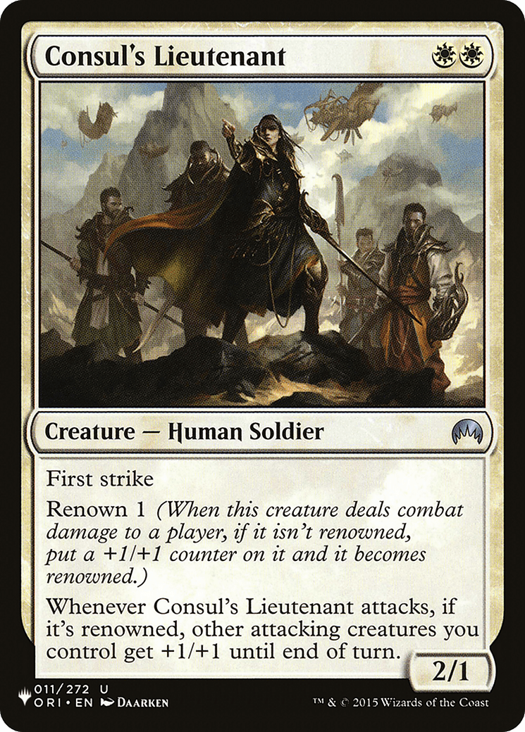 Consul's Lieutenant [The List] MTG Single Magic: The Gathering  | Multizone: Comics And Games