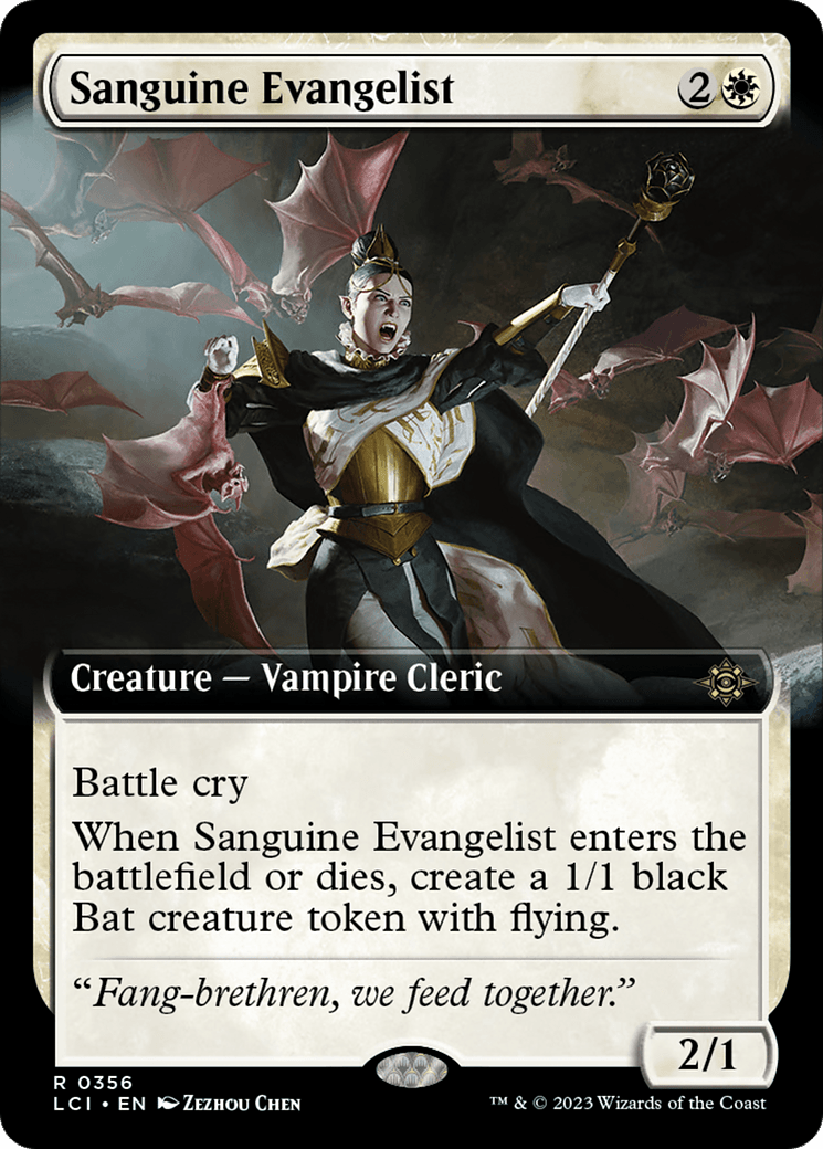 Sanguine Evangelist (Extended Art) [The Lost Caverns of Ixalan] MTG Single Magic: The Gathering  | Multizone: Comics And Games