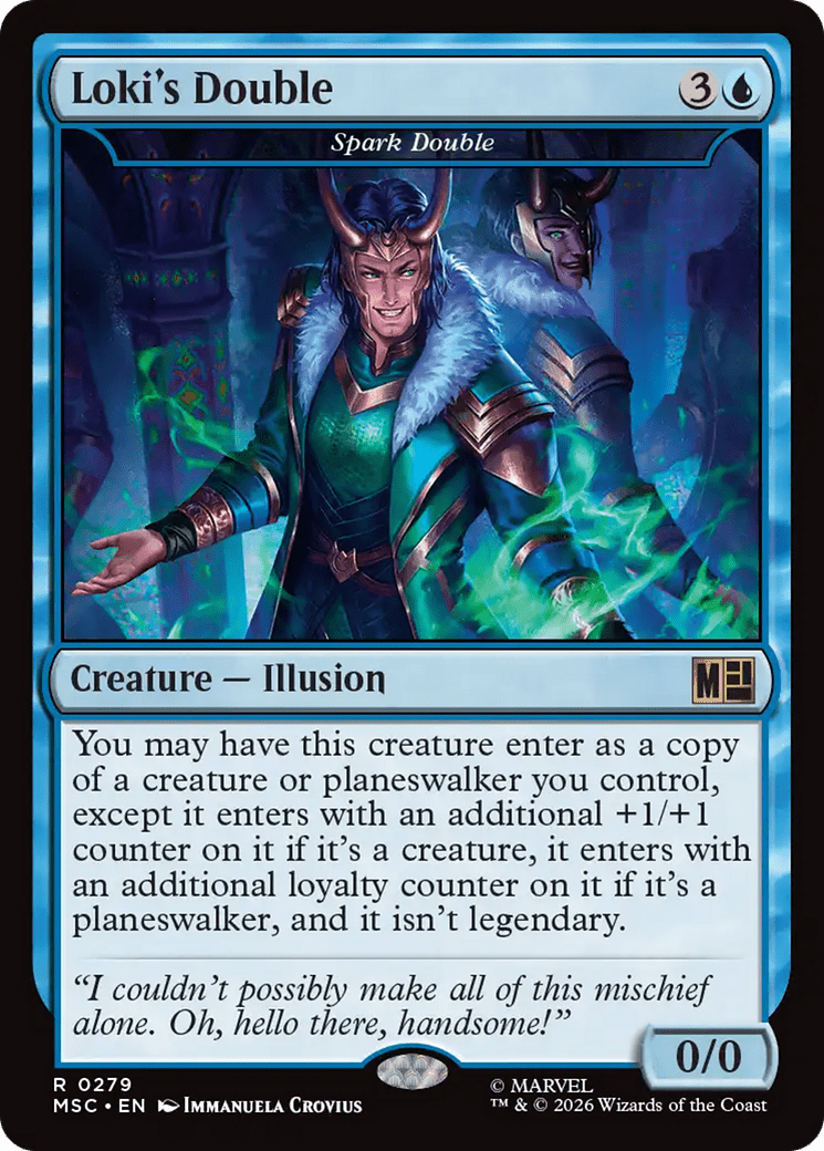 Loki's Double - Spark Double (Surge Foil) [Marvel Super Heroes Commander] | Multizone: Comics And Games