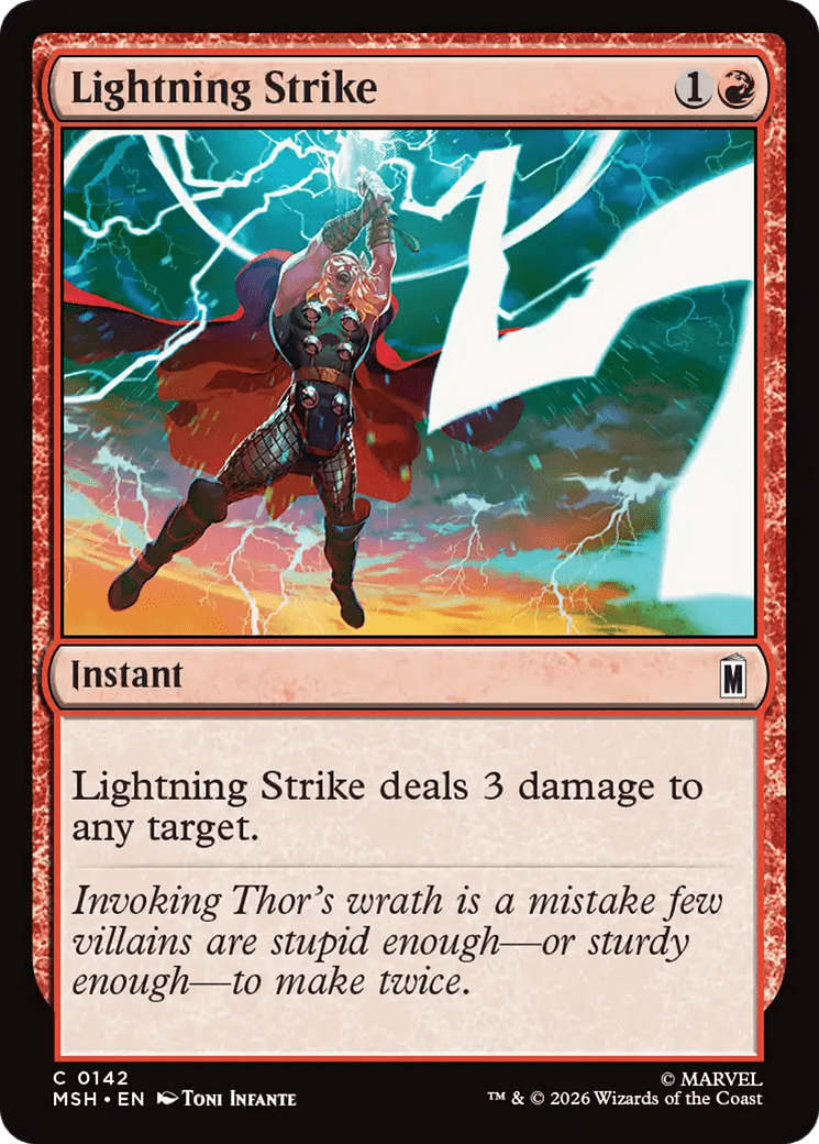 Lightning Strike [Marvel Super Heroes] MTG Single Magic: The Gathering  | Multizone: Comics And Games