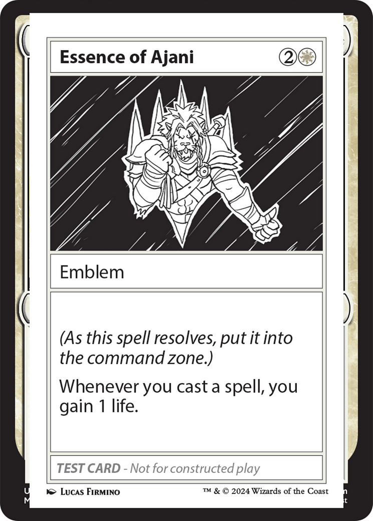 Essence of Ajani [Mystery Booster 2 Playtest Cards] MTG Single Magic: The Gathering  | Multizone: Comics And Games