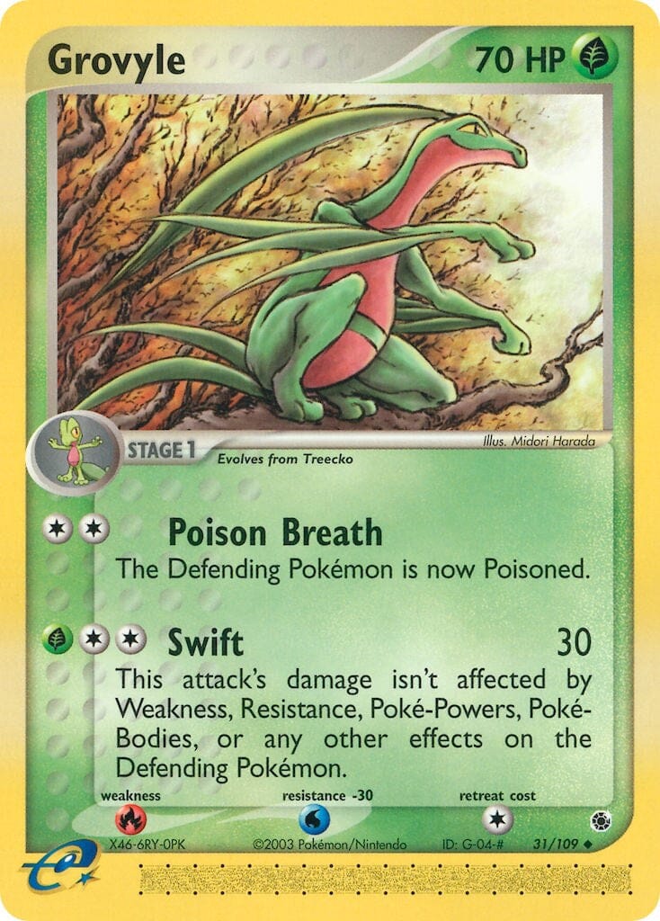 Grovyle (31/109) [EX: Ruby & Sapphire] Pokemon Single Pokémon  | Multizone: Comics And Games