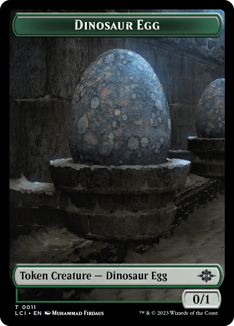 Dinosaur Egg // Dinosaur (0010) Double-Sided Token [The Lost Caverns of Ixalan Tokens] MTG Single Magic: The Gathering  | Multizone: Comics And Games