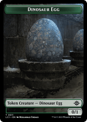 Dinosaur Egg // Dinosaur (0010) Double-Sided Token [The Lost Caverns of Ixalan Tokens] MTG Single Magic: The Gathering  | Multizone: Comics And Games