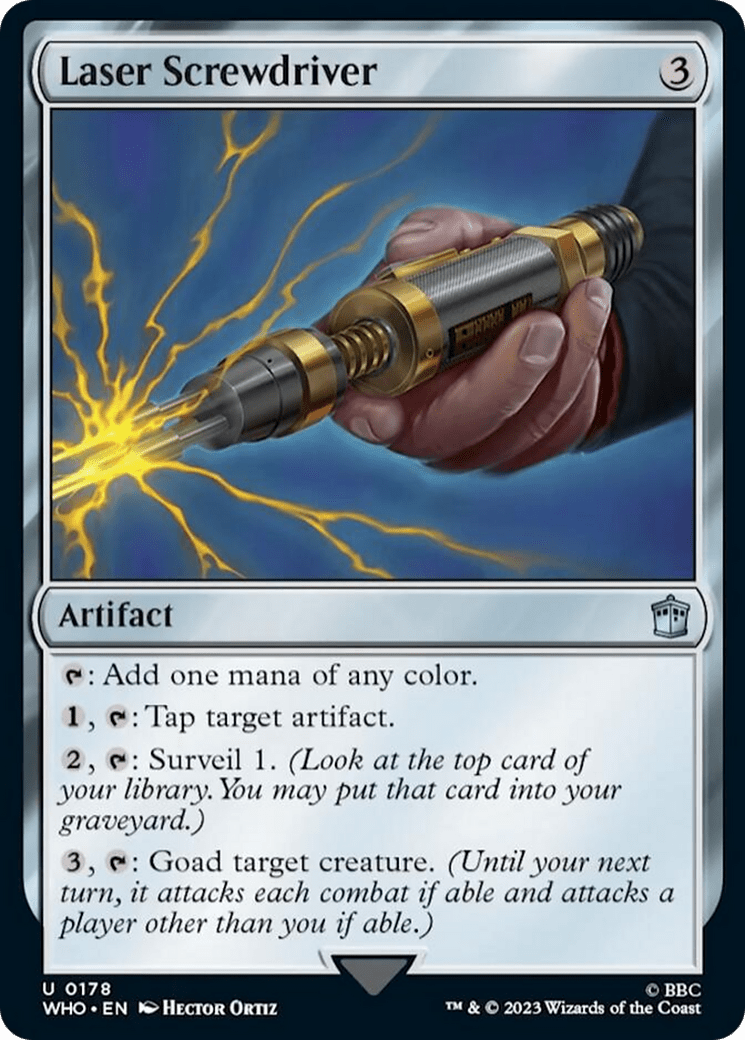 Laser Screwdriver [Doctor Who] MTG Single Magic: The Gathering  | Multizone: Comics And Games